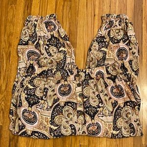 READY FOR DONATION! Pull on paisley pants/loungers